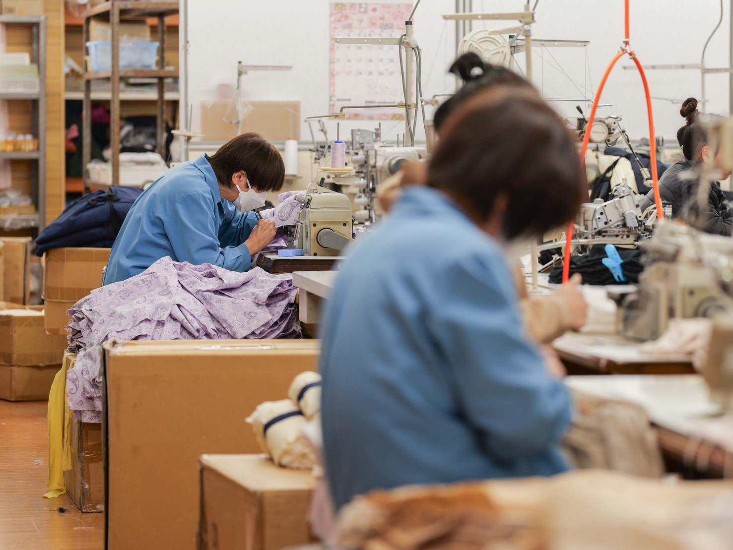縫製フロア